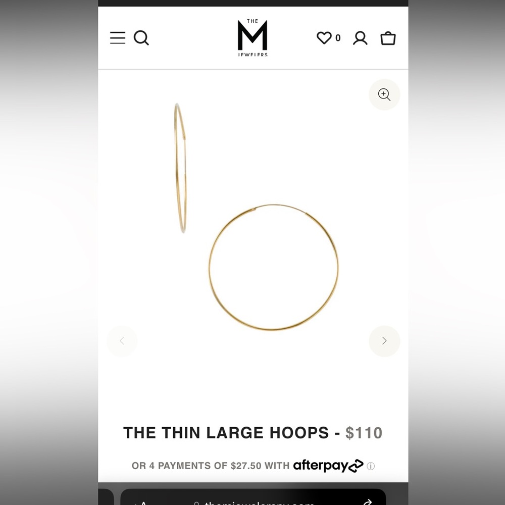 Gold Hoops 14K plated